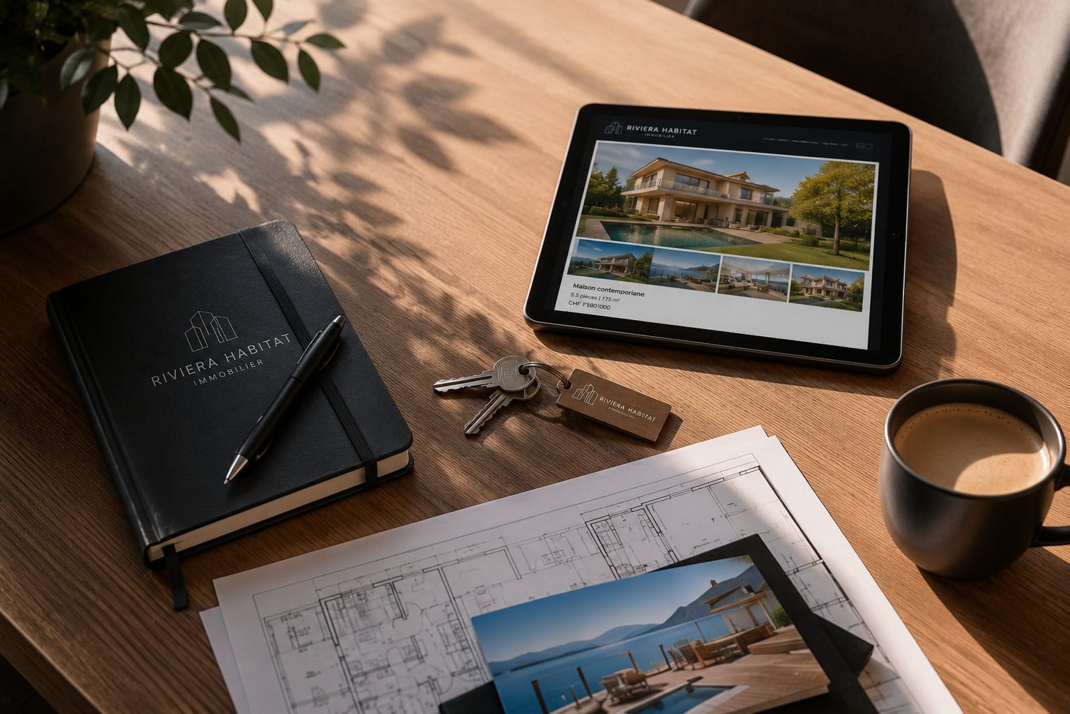 Présentation éditoriale d'un bien Riviera Habitat