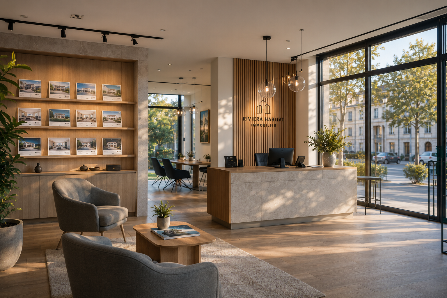 Accueil de l'agence Riviera Habitat