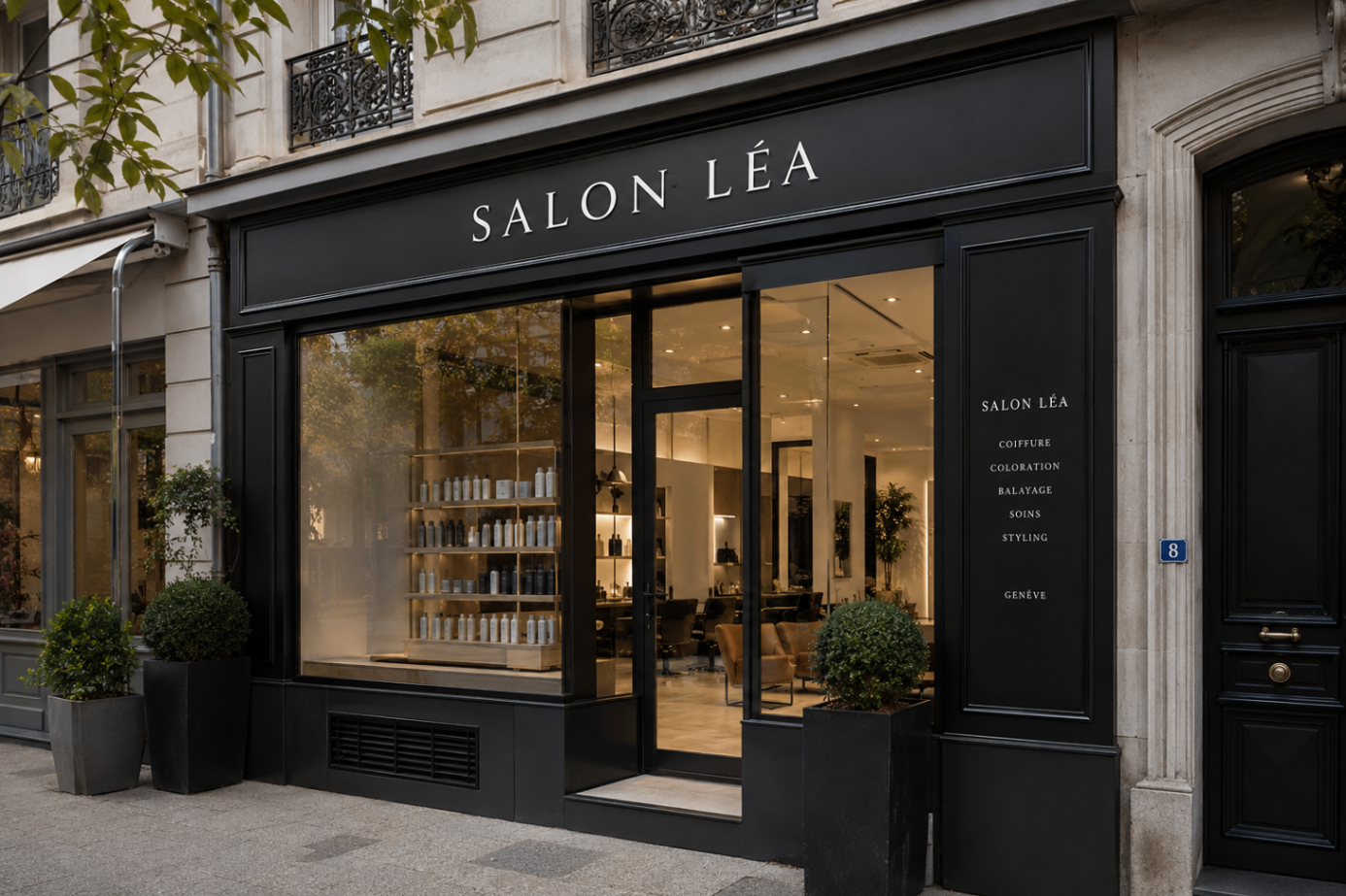 Façade du salon